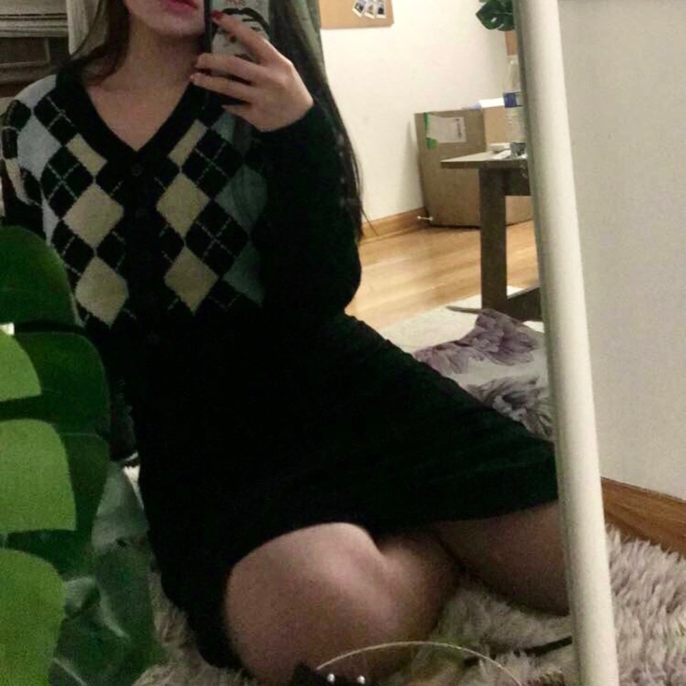 Cardigan crop knitwear